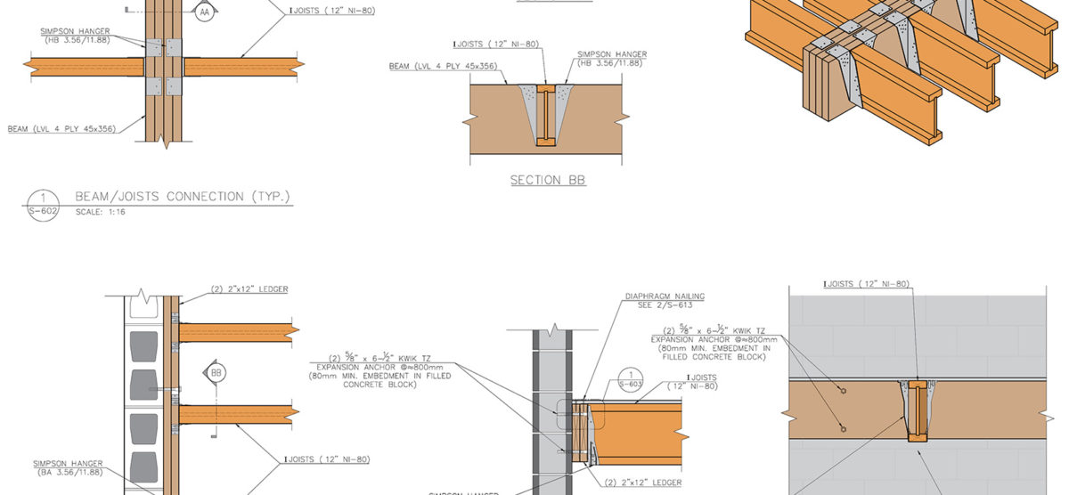 Four-Storey wood Structure Residential building