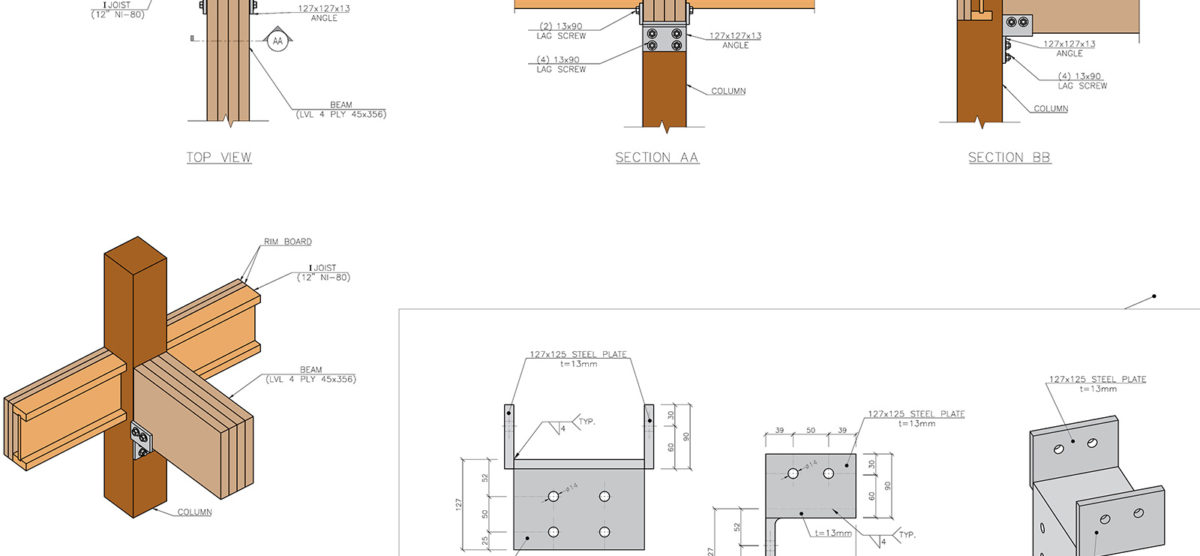 Four-Storey wood Structure Residential building